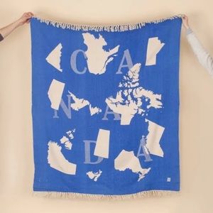 Arborist Canada Map Throw